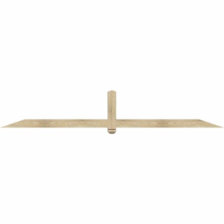 Ekena Millwork Eugene Rough Sawn Timber Gable Bracket, Douglas Fir, 108"W x 18"H x 4"D x 4"F, 4/12 Pitch GBW108X18X0404EUG00RDF